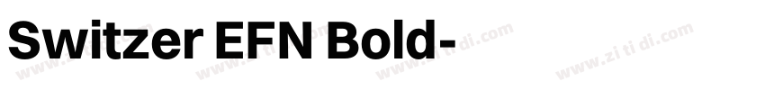 Switzer EFN Bold字体转换